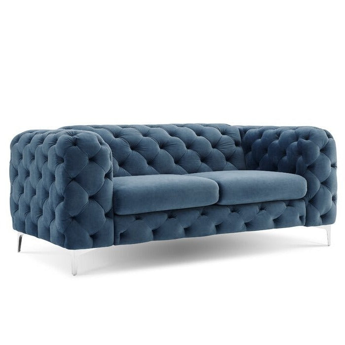 Koffler Chesterfield Sofa / 180 x 100 CM 2S. Velvet Upholstery - Walls Nation