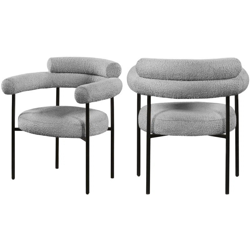 Lexi Boucle Dining Chair Sets / 72 x 80 CM - Walls Nation