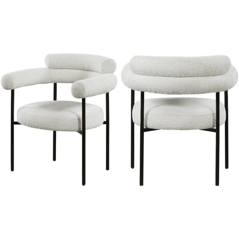 Lexi Boucle Dining Chair Sets / 72 x 80 CM - Walls Nation