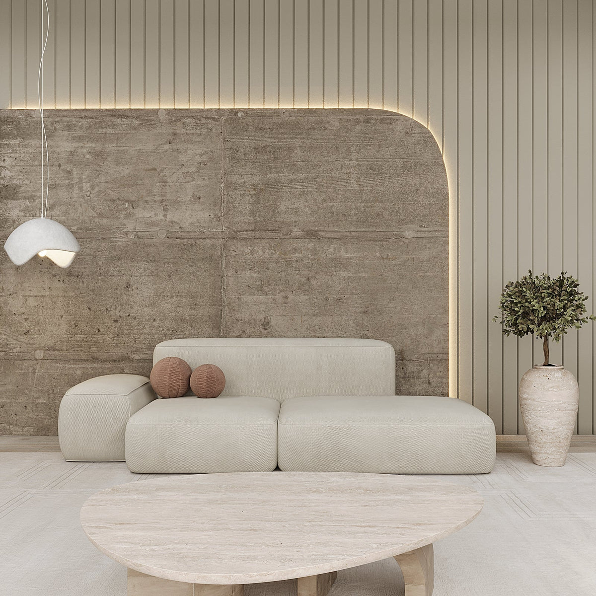 Lora Sofa 2S / Premium Faux Leather - Walls Nation
