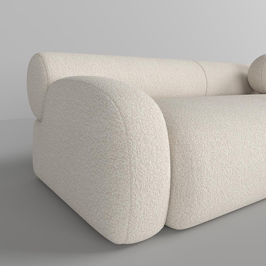 Malta Sofa 2S / White Boucle - Walls Nation