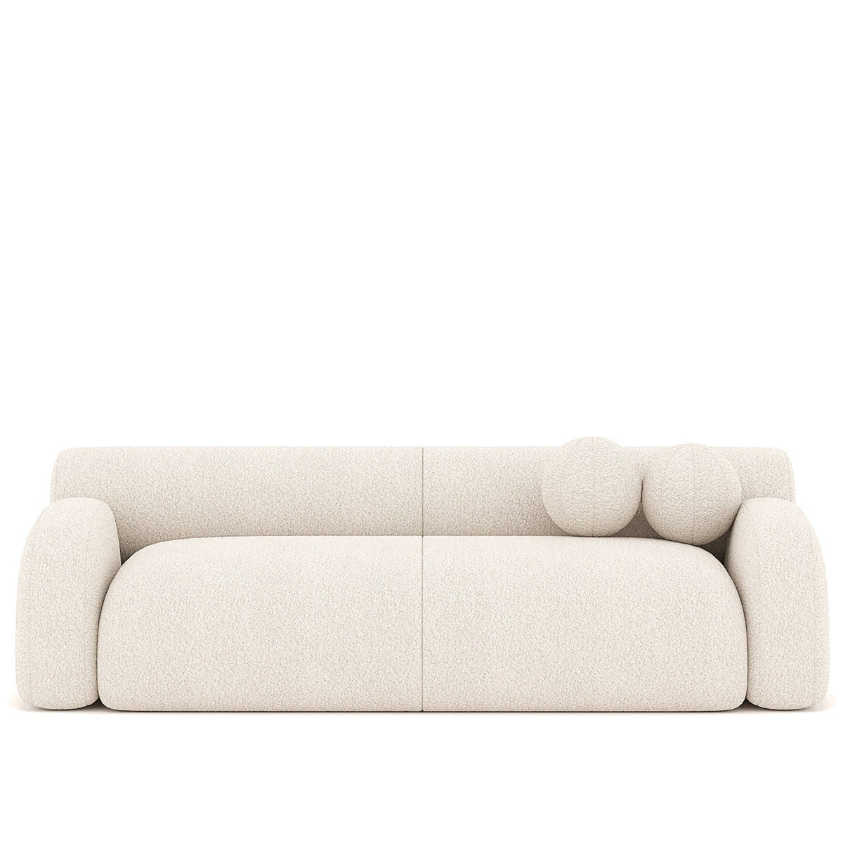 Malta Sofa 2S / White Boucle - Walls Nation