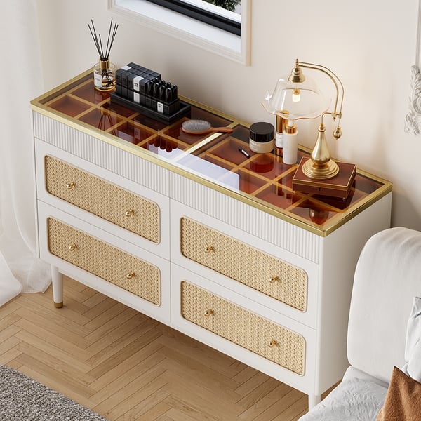 Marayah Multi-Function Dresser / Rattan - Walls Nation