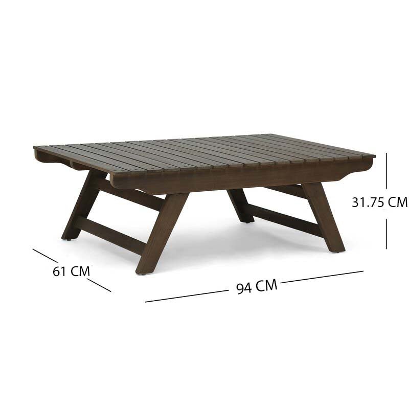 Natural Teak / Dark Grey Seating