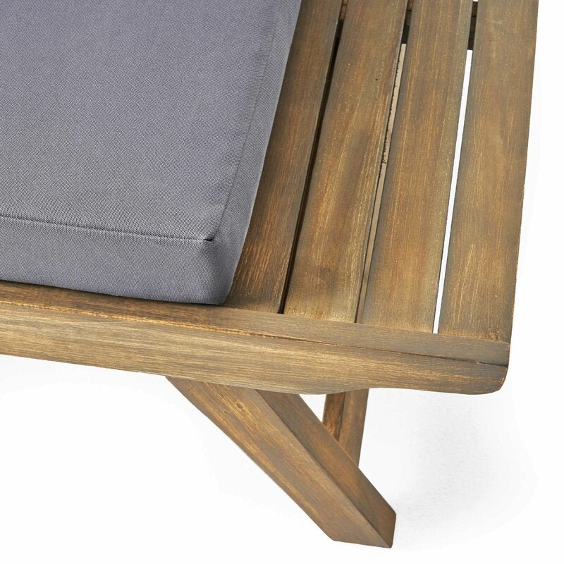 Natural Teak / Dark Grey Seating
