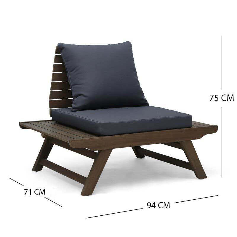 Maurice Outdoor Teak Extended Set / 6 People. - Walls Nation