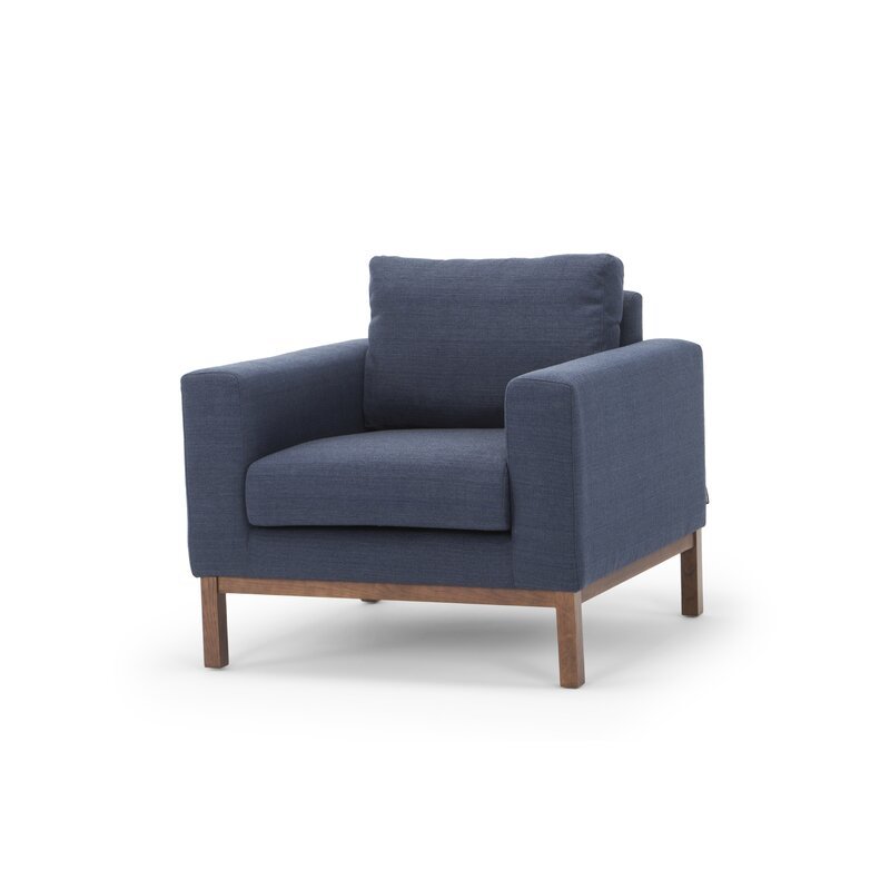 White mid century accent chair discount