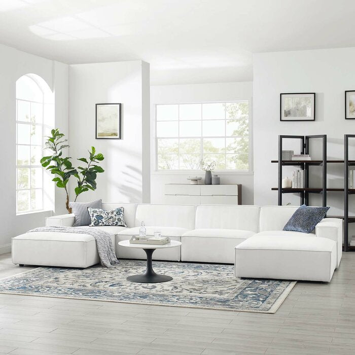 White modular lounge hotsell