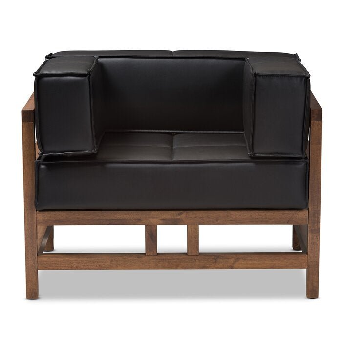Nara Club Chair / 75 x 98 CM Leather Upholstery - Walls Nation