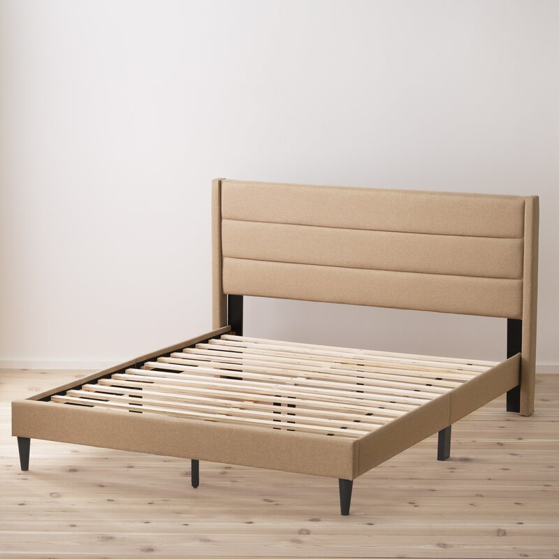 Oscar Upholstered Platform Bed - Walls Nation