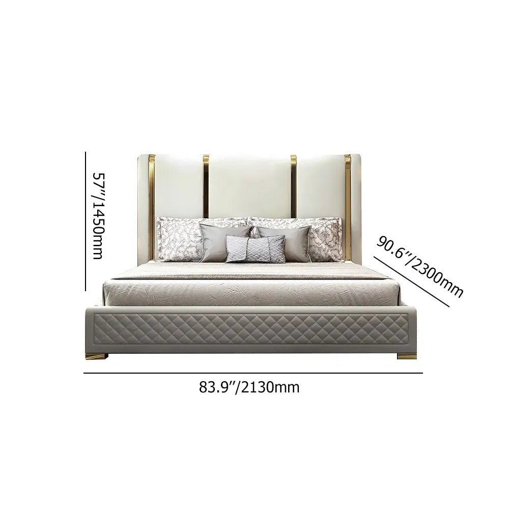 Pavia Upholstered Bed - Walls Nation