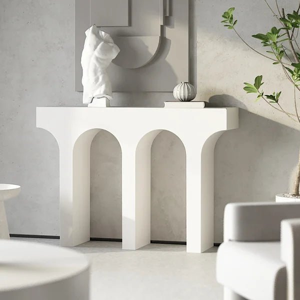 Perry Console Table / Microplaster Concrete - Walls Nation