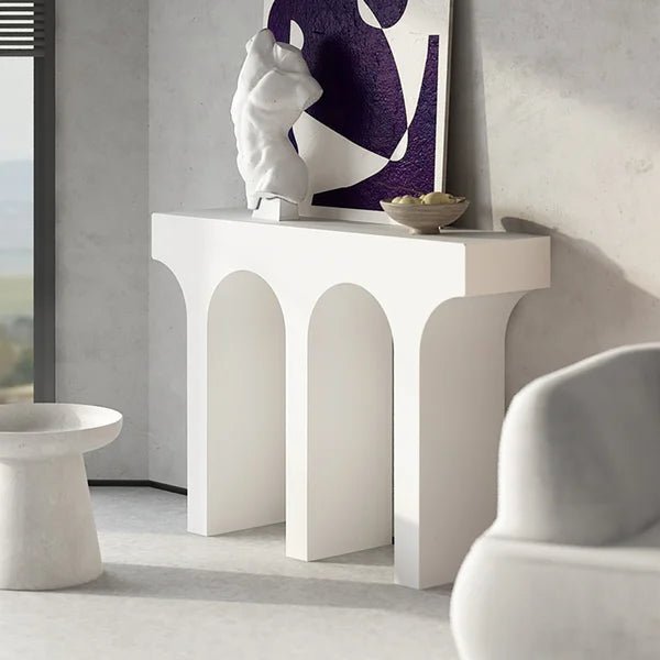 Perry Console Table / Microplaster Concrete - Walls Nation