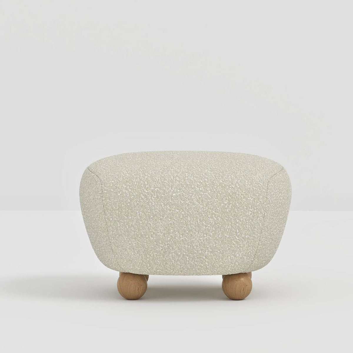 Plumby Stool / Beige Boucle - Walls Nation