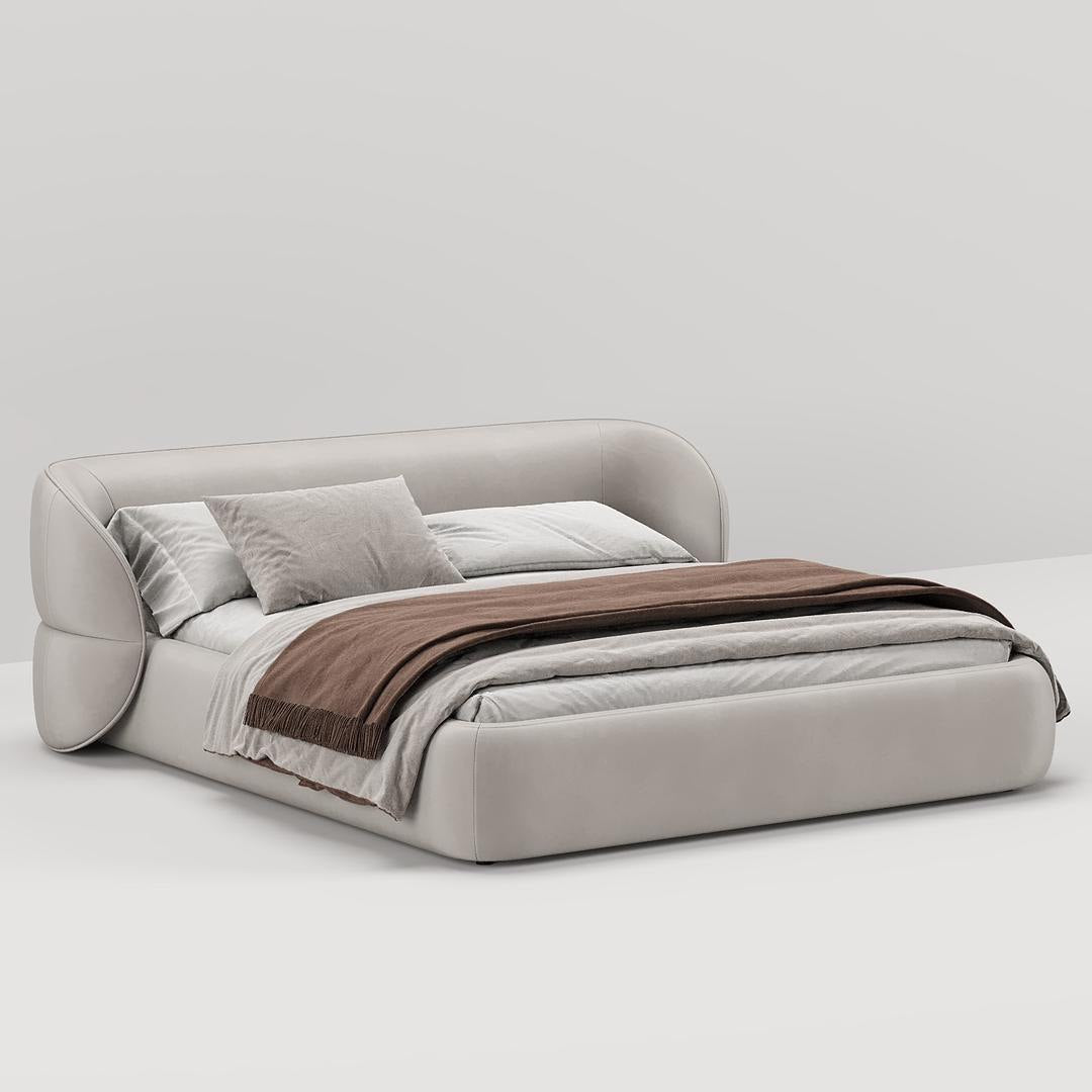 Riyu Super King Bed / Faux Premium Leather - Walls Nation