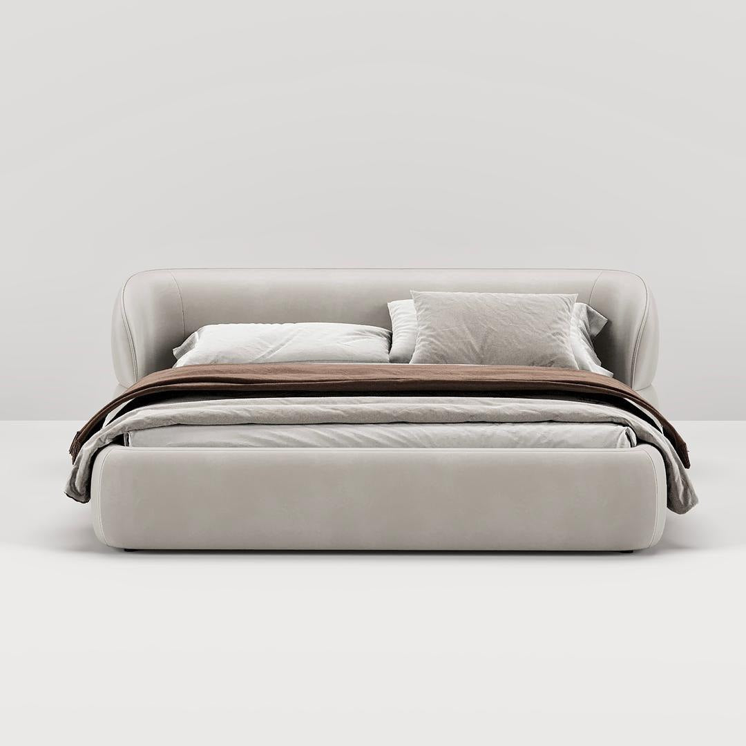 Riyu Super King Bed / Faux Premium Leather - Walls Nation