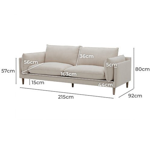 Rowan 3S. Sofa / 215 x 92 CM - Walls Nation