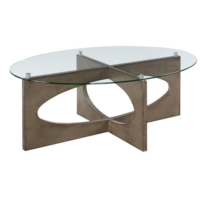 Ruby Coffee Tables Set / 3 Pieces Glass Top - Walls Nation