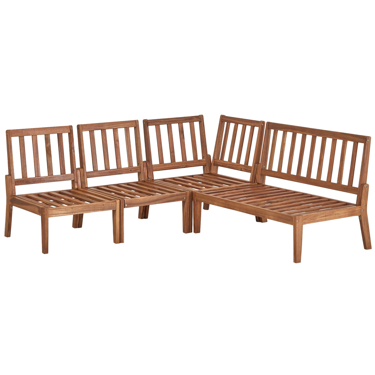 Rusto Outdoor Teak Wood Set / 4 People. - Walls Nation