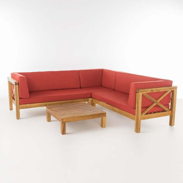 Savoy Outdoor Teak Wood Set / 4 People. – premium Outdoor Set by Walls Nation UAE & Saudi Arabia