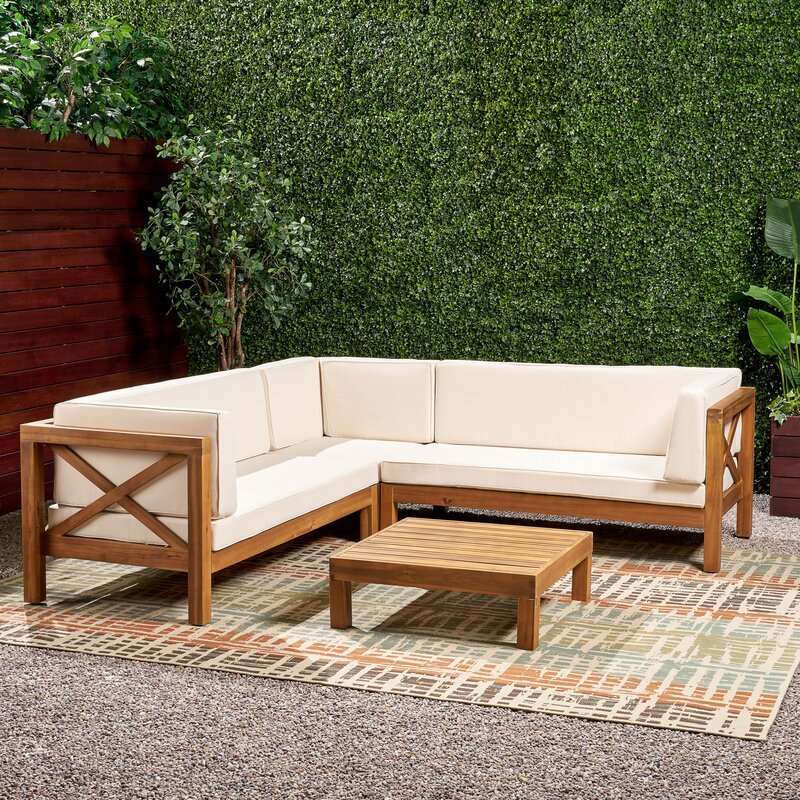 Natural Teak / White Seating