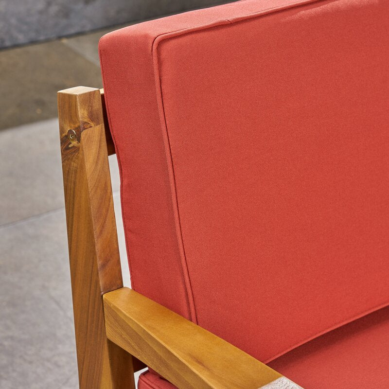 Natural Teak / Red Seating