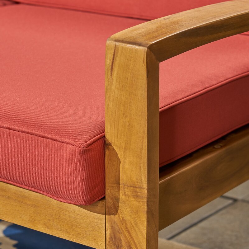 Natural Teak / Red Seating