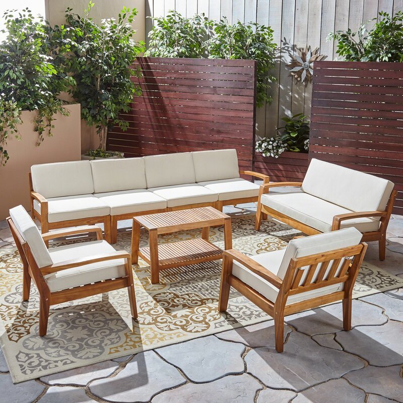 Natural Teak / White Seating