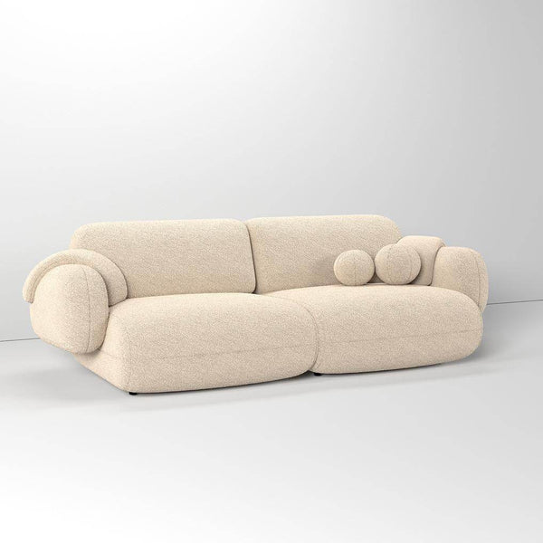 Seasons Sofa 3S / Premium Beige Boucle – premium Sofas by Walls Nation UAE & Saudi Arabia