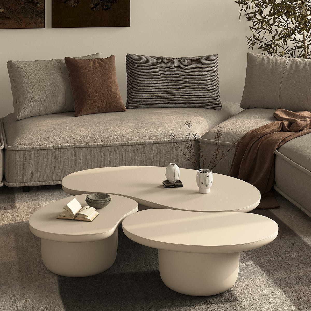 Beige Micro-plaster Finish