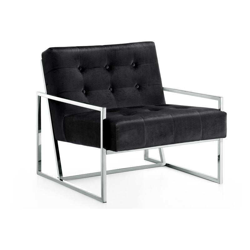 Theo Arm Chair / Velvet Upholstery - Walls Nation