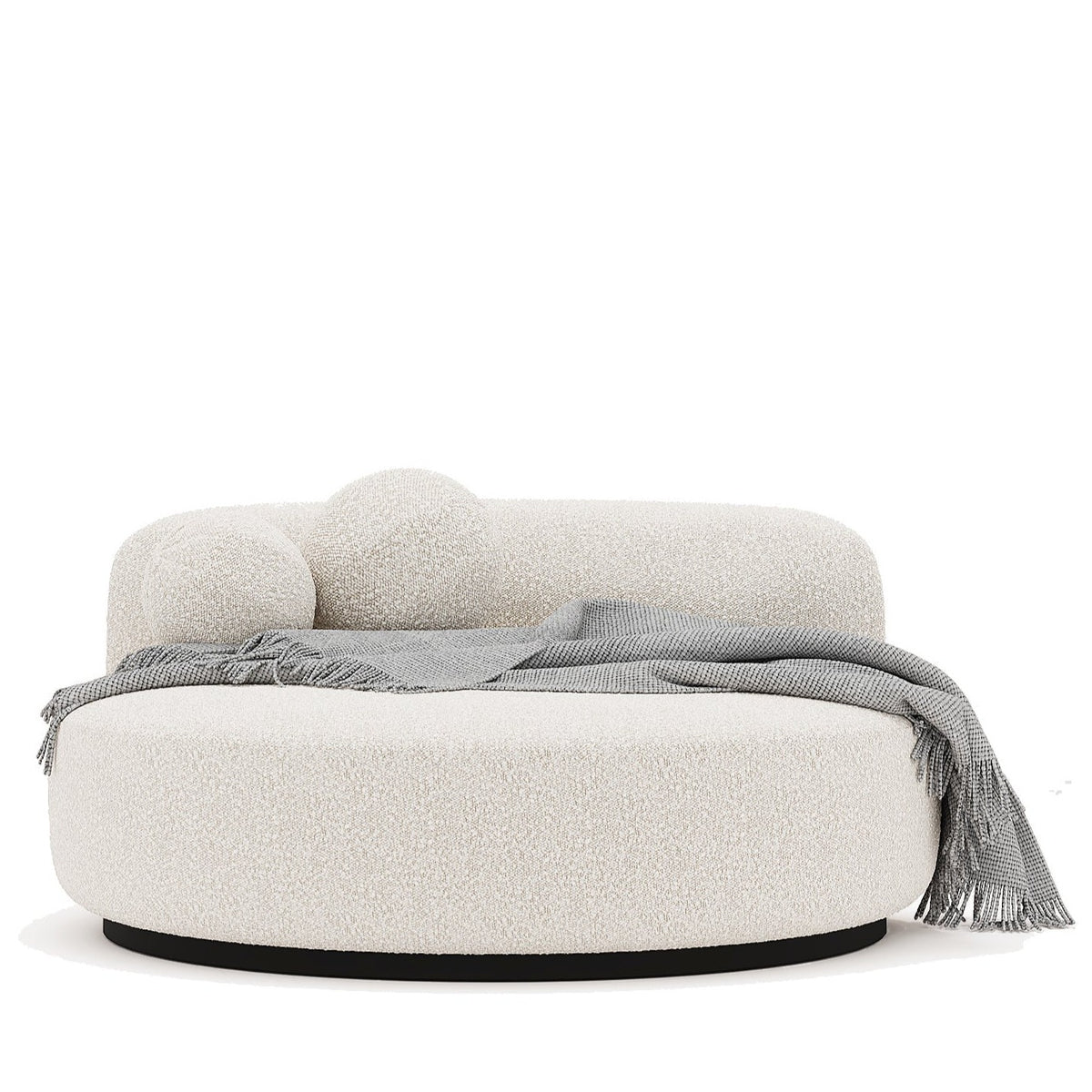 Tortello Day Bed 2S / Off-White Boucle - Walls Nation