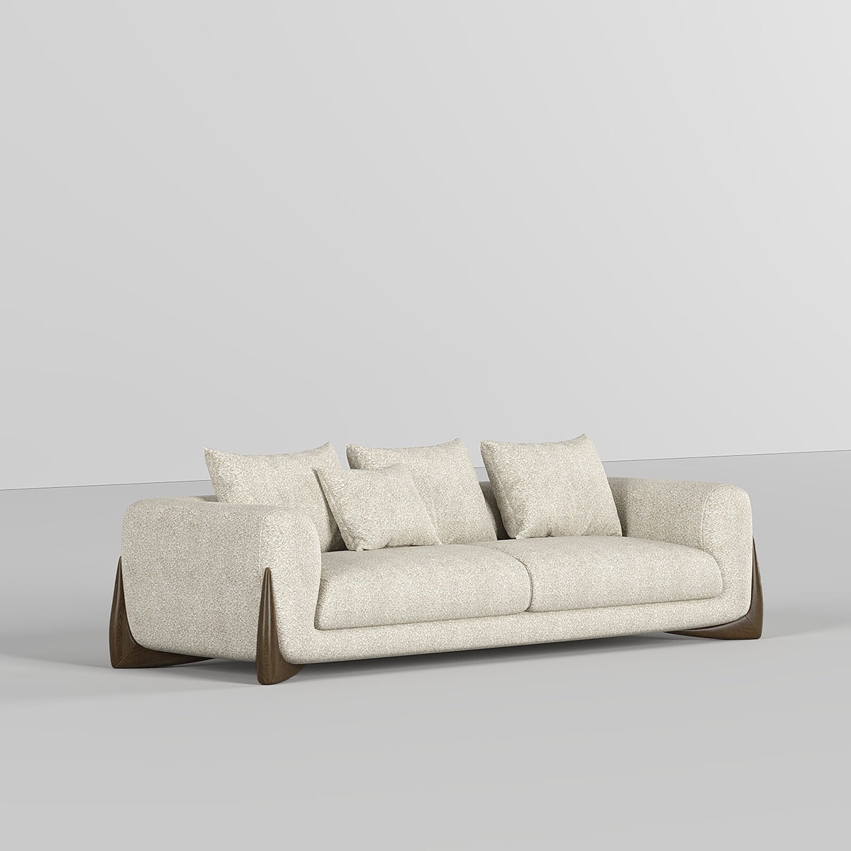 Valentina Sofa 2S / Beige Boucle - Walls Nation