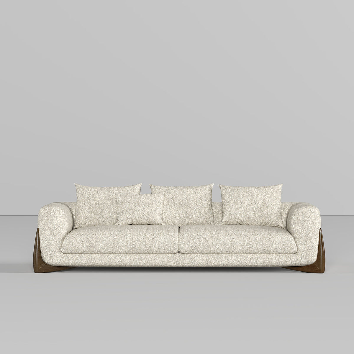 Valentina Sofa 2S / Beige Boucle - Walls Nation