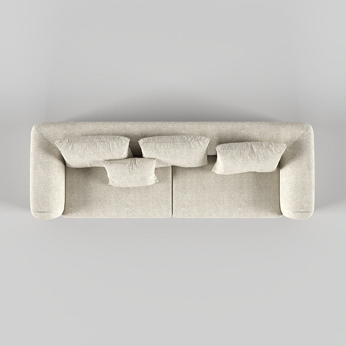 Valentina Sofa 2S / Beige Boucle - Walls Nation