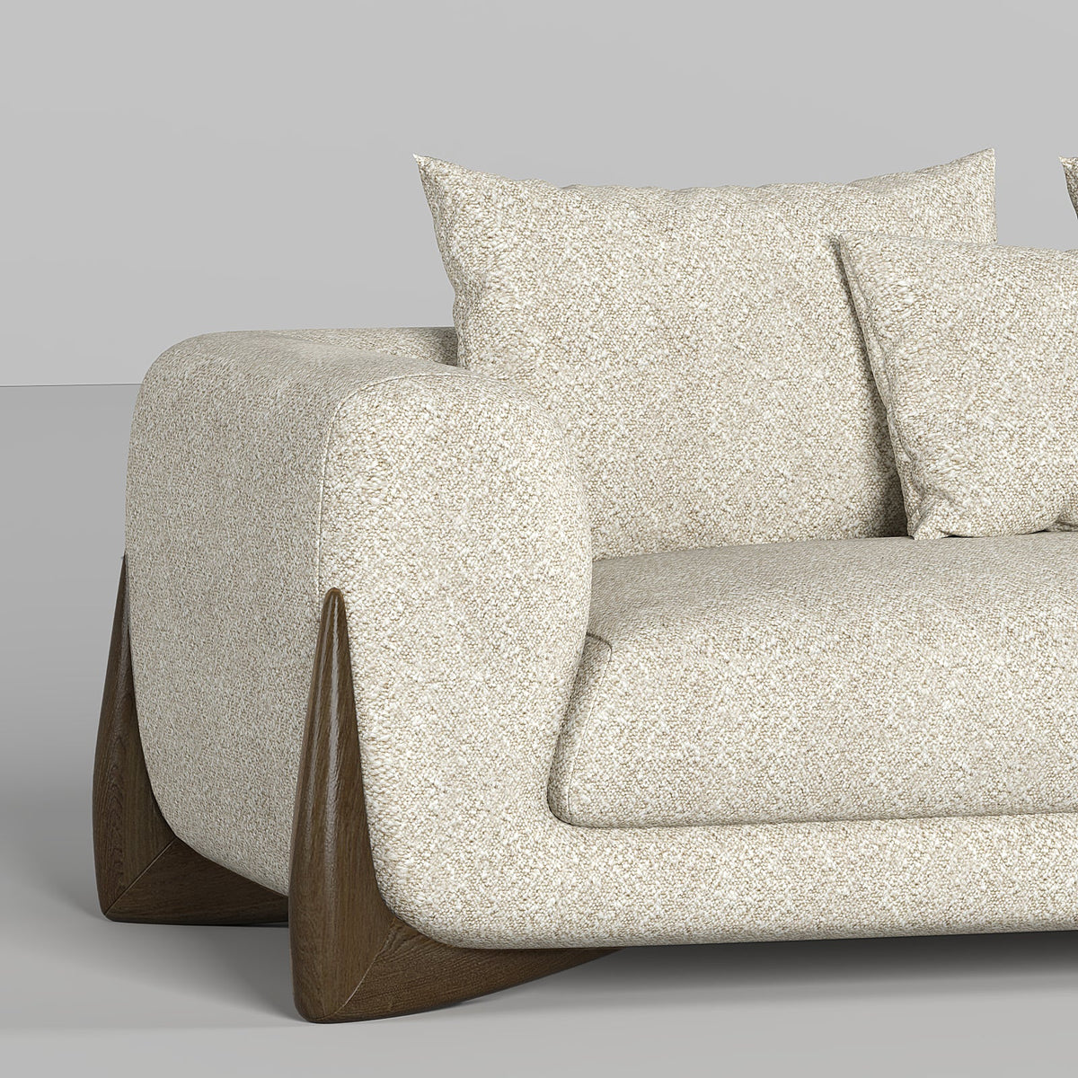 Valentina Sofa 2S / Beige Boucle - Walls Nation