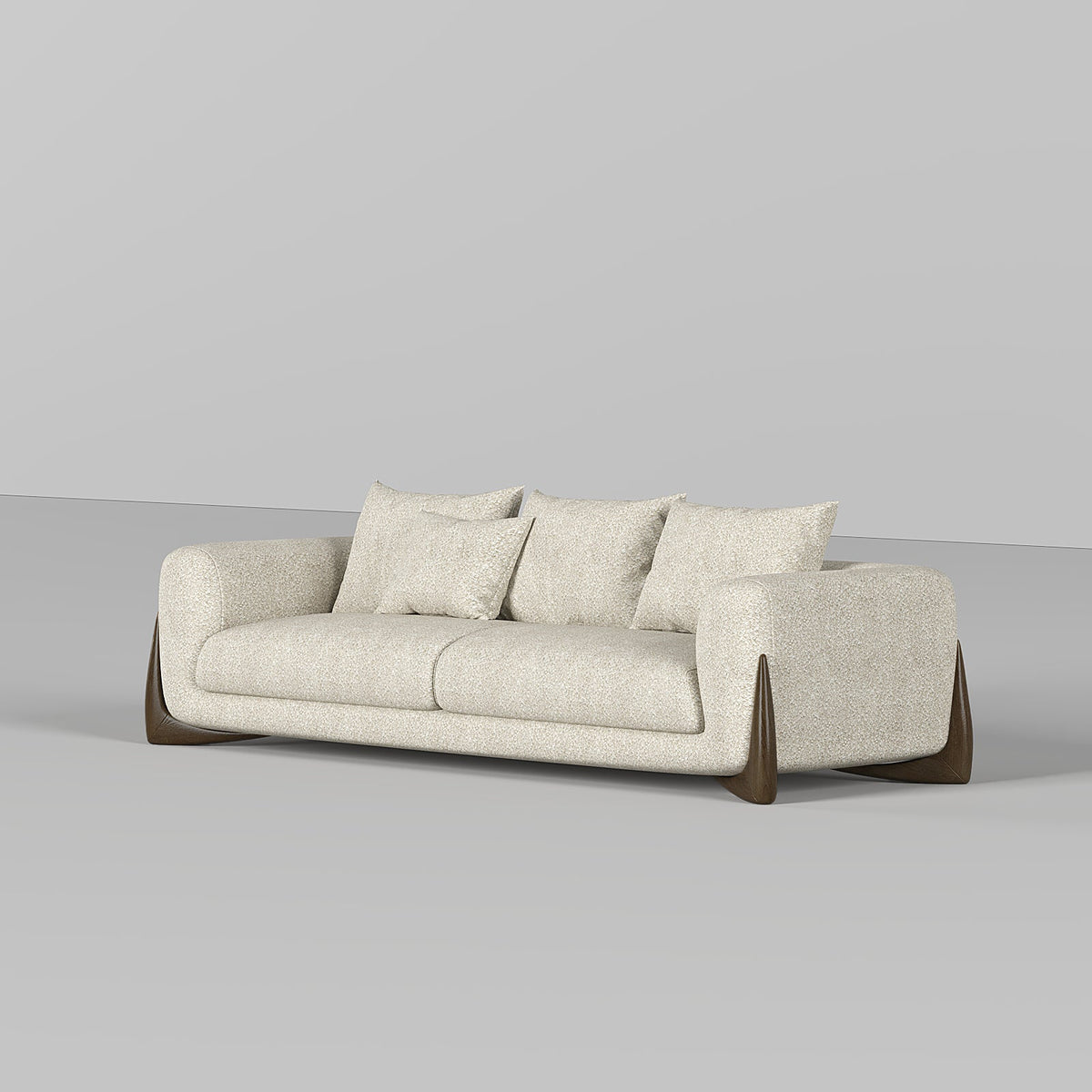 Valentina Sofa 2S / Beige Boucle - Walls Nation