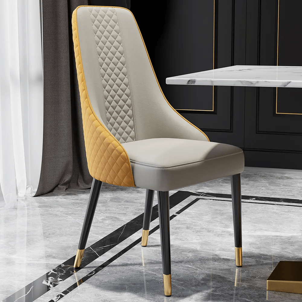 Valtice Dining Chair / 49 x 51 CM Leather - Walls Nation