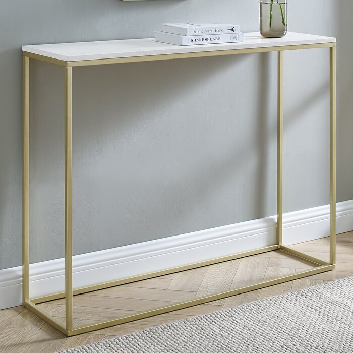 White Top / Gold Frame