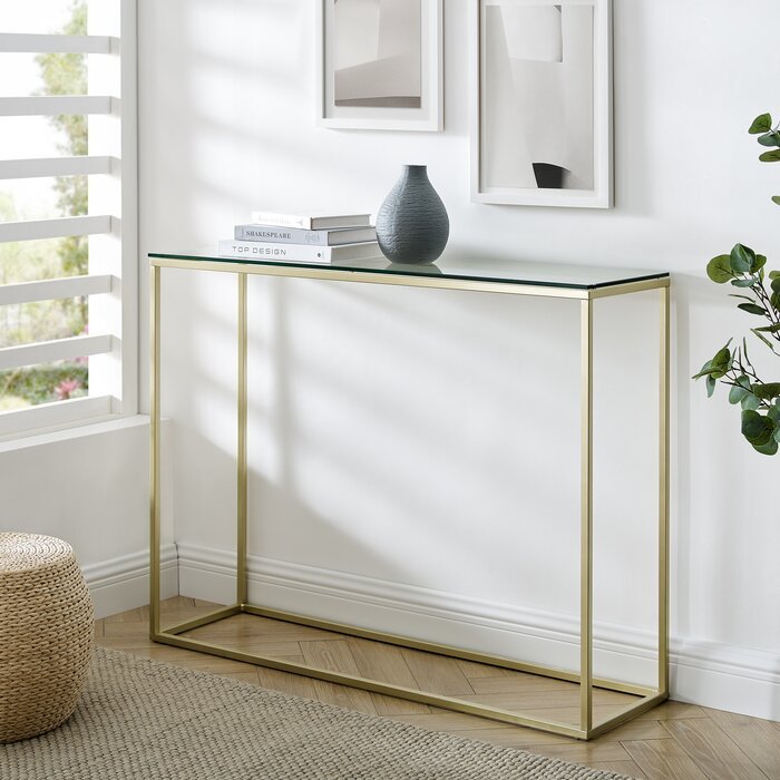 Glass Top / Gold Frame