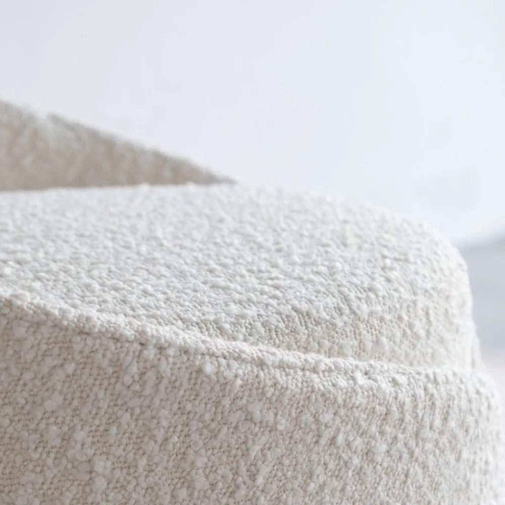 Wool Stool / Boucle Upholstery - Walls Nation