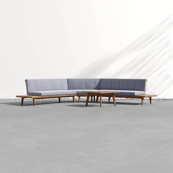 Zuma Outdoor Teak Wood Set / 5 People. – premium Outdoor Set by Walls Nation UAE & Saudi Arabia